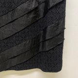 London Times Women's Size 12-M/L Black Patchwork Sleeveless Dress