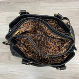 Dolce & Gabbana Black Leather Pebbled Handbag