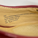 Alex Marie Size 6 Women's Red Embossed Open Toe Shoes