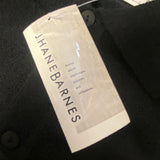 Jhane Barnes Men's Size L Black Knit Wool Blend Solid Men's Long Sleeve Shirt