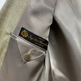 Daniel Cremieux 40 Men's Tan-Multicolor Wool Plaid Men's Jacket