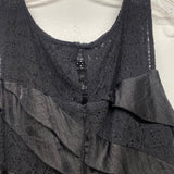 London Times Women's Size 12-M/L Black Patchwork Sleeveless Dress