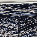 Calvin Klein Women's Size M Black-White Striped Capri Activewear Pants