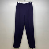 Worth Size 8 Women's Purple Solid Trouser Pants