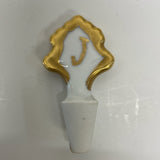 Limoge Heart Shaped Perfume Bottle Floral Handpainted by Emma Seitz