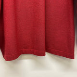 Bobby Jones Red Size L Knit Cotton Blend Textured Men's Men's Long Sleeve Shirt