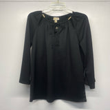 Michael Michael Kors Size S Women's Black Solid Cut Out Long Sleeve Top