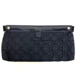 Vera Bradley Black Nylon Quilted Clutch