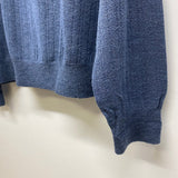 Jhane Barnes Men's Size L Blue Knit Wool Blend Tweed Men's Crew Neck Sweater