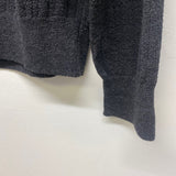 Jhane Barnes Size L Charcoal Knit Wool Blend Textured Men's Men's Sweater