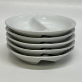 Cordon Bleu White Ceramic Yin Yang Bowls - Set of 6