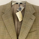 Daniel Cremieux 40 Men's Tan-Multicolor Wool Plaid Men's Jacket
