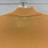 Cellini Men's Size L Peach Knit Cotton Solid Men's Long Sleeve Shirt