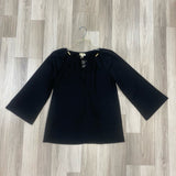 Michael Michael Kors Size S Women's Black Solid Cut Out Long Sleeve Top