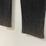 Soft Surroundings Size S-4 Women's Black Beaded Pull On Jeans
