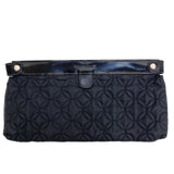 Vera Bradley Black Nylon Quilted Clutch
