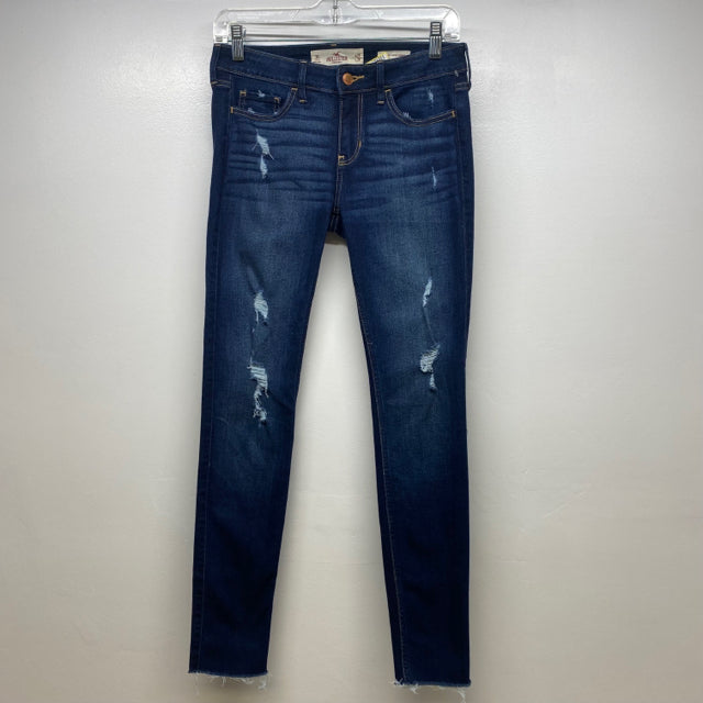 Hollister Women's Size 2 Blue Distressed Skinny Jeans