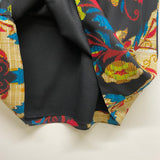 Maeve-Anthropologie Size S Women's Black-Multi Pattern Long Sleeve Dress