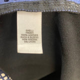 Trouve Size M Women's Black-BLue Cut Out Shell Short Sleeve Top