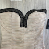 Daisy Women's Size M-L Blush Pleated Fabric Strapless Dress