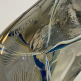 Unicorn Shaped Figurine Iridescent Hand Blown Art Glass