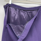 Worth Size 8 Women's Purple Solid Trouser Pants