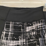 Calvin Klein Women's Size M Black-Gray Pattern Capri Activewear Pants