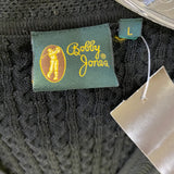 Bobby Jones Size L Black Knit Cotton Textured Men's Men's Vest