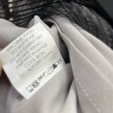 Three of Something Size XS- 0 Women's Silver-Black Pattern Pencil-Knee Skirt