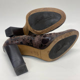 Donald J Pliner Size 7.5 Women's Brown Animal Print Heel Shoes