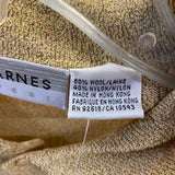 Jhane Barnes Men's Size L Tan Knit Wool Blend Tweed Men's Long Sleeve Shirt