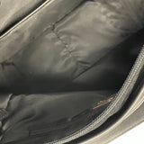 Talbots Black Flat Cordoroy Quilted Satchel Handbag