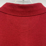 Bobby Jones Red Size L Knit Cotton Blend Textured Men's Men's Long Sleeve Shirt