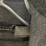 Jhane Barnes Size L Charcoal Knit Wool Blend Textured Men's Men's Sweater