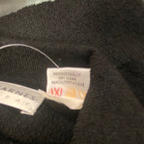 Jhane Barnes Men's Size L Black Knit Wool Blend Solid Men's Long Sleeve Shirt