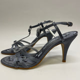 Rampage Size 9.5 Women's Gray Solid High Heel Strapy Sandals