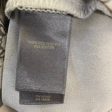 Liz Claiborne Women's Size M Gray-White Floral Empire Waist Blouse