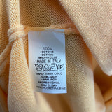 Cellini Men's Size L Peach Knit Cotton Solid Men's Long Sleeve Shirt