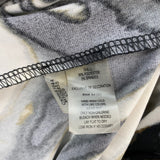 Calvin Klein Size M Women's Black-Multi Pattern Faux Wrap Dress