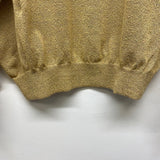 Jhane Barnes Men's Size L Tan Knit Wool Blend Tweed Men's Long Sleeve Shirt