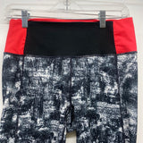 Adidas Size M Women's Black-Multi Pattern Leggings Activewear Pants