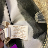 Chico's Size 1-M Women's Black-White Stripe 3/4 Sleeve Blouse