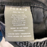 Torrid Women's Size 10 Black Tweed Drawstring Jeans