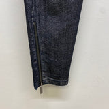 Michael Kors Women's Size 2 Black-Silver Shimmer Skinny Jeans