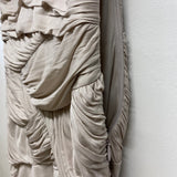 Halston Heritage Size M Women's Blush Solid Maxi-Sleeveless Dress