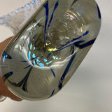 Winged Horse Shaped Figurine Iridescent Art Glass