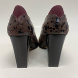 Donald J Pliner Size 7.5 Women's Brown Animal Print Heel Shoes