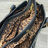 Dolce & Gabbana Black Leather Pebbled Handbag