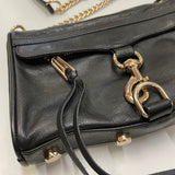 Rebecca Minkoff Black Solid Leather Handbag