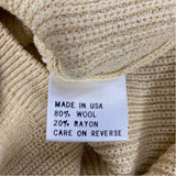 St. John Size M Women's Gold Solid Button Up Sweater
